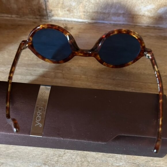 Yesglasses Chaplin Tortoise Shell Sunglasses 45 -27 145 - Picture 2 of 8
